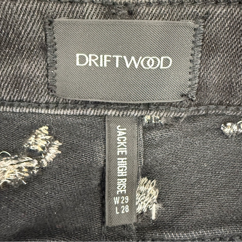 Free People x DRIFTWOOD Gizelle Mid Rise Cropped Girlfriend Jeans sz 29 - Picture 8 of 14